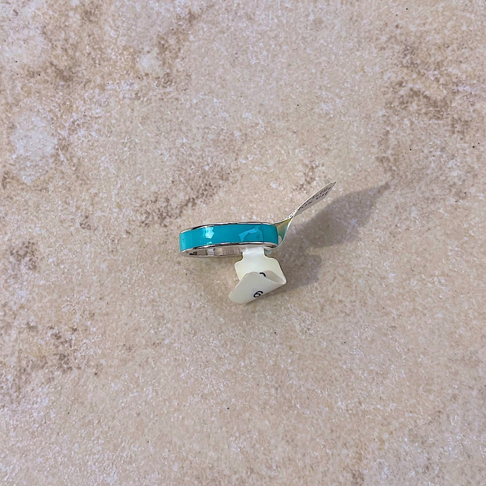 Lia Sophia turquoise, and silver ring band